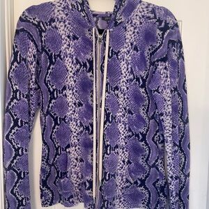 Amici 100% cashmere zipper hooded jacket